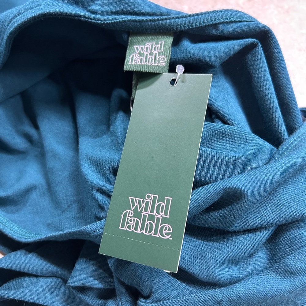 Teal Long Sleeve Dress - Picture 3 of 5